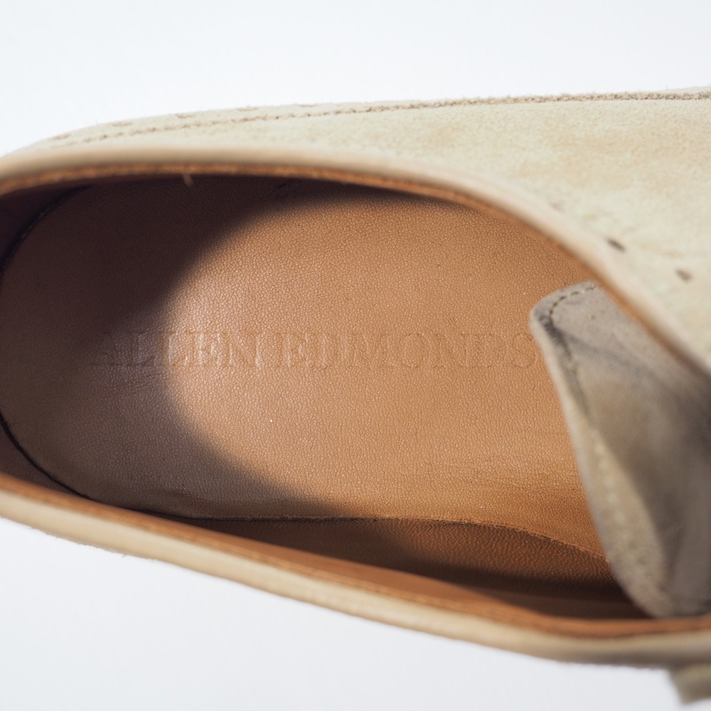 Allen Edmonds William Shoes Mens 11.5 Tan Suede Longwing Derby Wingtip Oxford - Picture 2 of 11